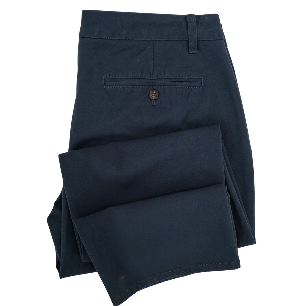Bonobos Mens Straight Fit Chino Pants Dark Blue Teal 36x28 Stretch Cotton